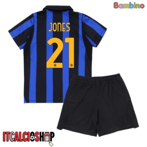 Inter Milan Curtis Jones #21 Prima Maglia Bambino 2026-27 Manica Corta (+ Pantaloni corti)